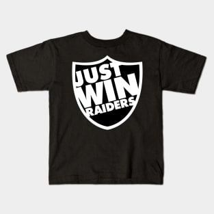 Just Win Raiders Shield (Just Win Baby) Kids T-Shirt